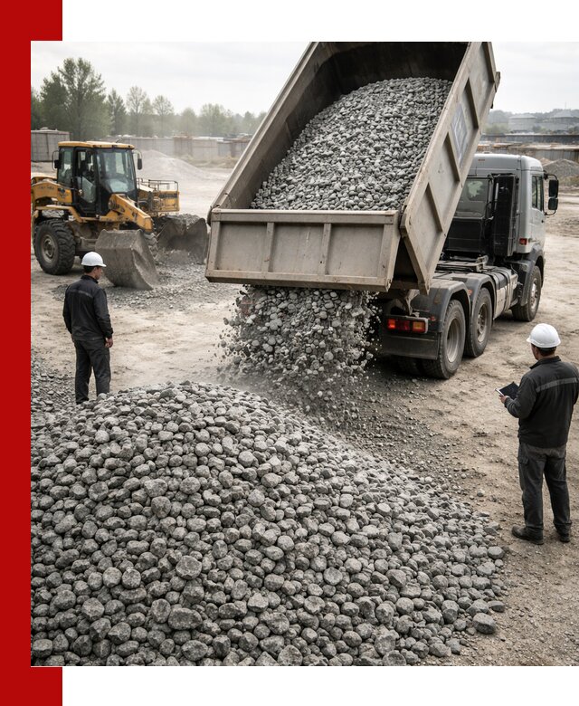 Доставка гранитного щебня фракции 20-40 в Ртищеве