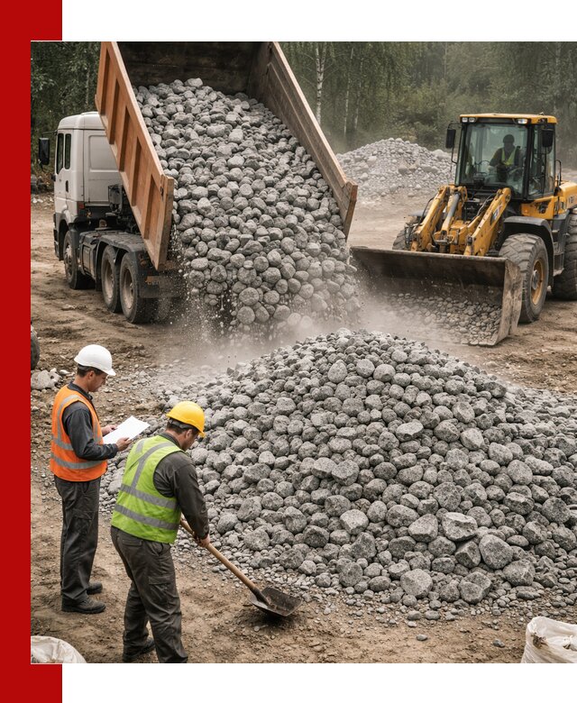 Гранитный щебень фракция 70-150 доставка в Ртищеве