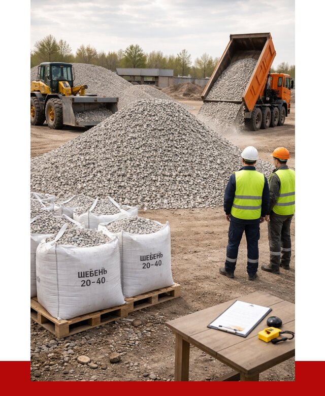 Известняковый щебень 20-40 в Ртищеве от 2145 р. ПРОНЕРУДРтщ