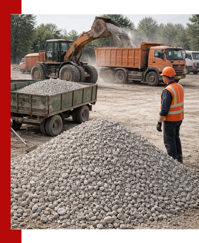 Доставка известнякового щебня фракция 20–40 в Ртищеве