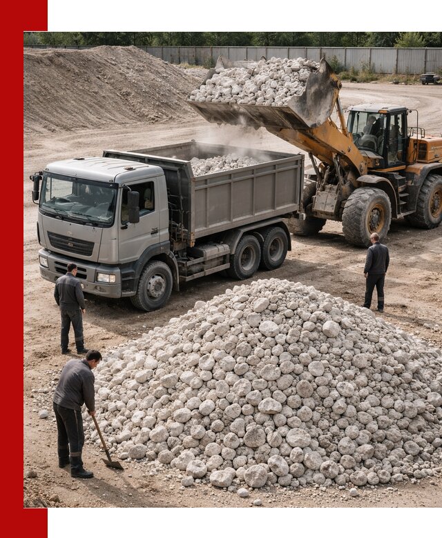 Известняковый щебень фракция 70–150 с доставкой в Ртищеве