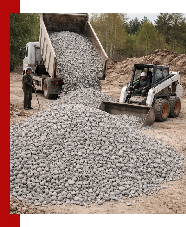 Доставка доломитового щебня в Ртищеве напрямую от карьера
