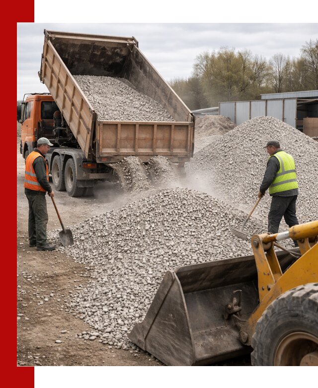 Доломитовый щебень фракции 5-20 с доставкой в Ртищеве