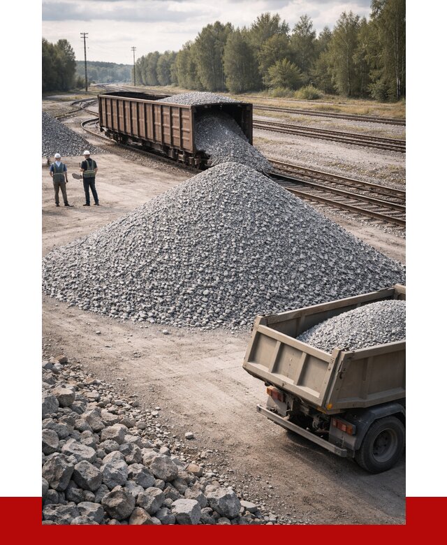 Железнодорожный щебень 20-60 в Ртищеве от 1737 р. | ПРОНЕРУДРтщ