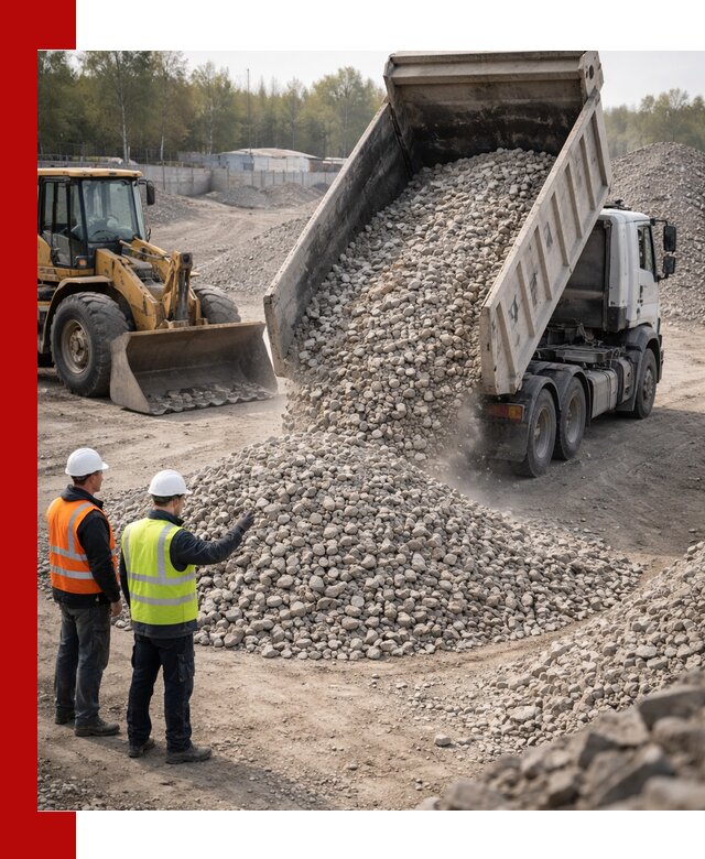 Вторичный щебень фракция 40–70 доставка в Ртищеве