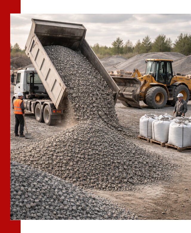 Бетонный щебень фракция 5–20 с доставкой в Ртищеве