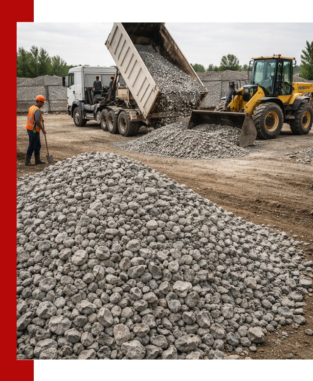 Доставка бетонного щебня фракции 40-70 в Ртищеве