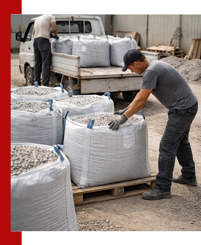 Доставка щебня в мешках по выгодным ценам в Ртищеве