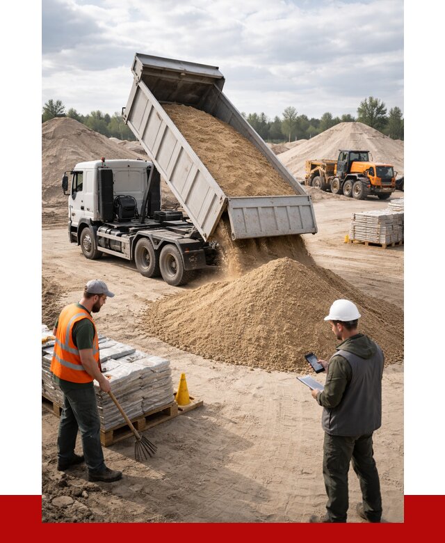 Карьерный песок с доставкой в Ртищеве от 3677 р. ПРОНЕРУДРтщ