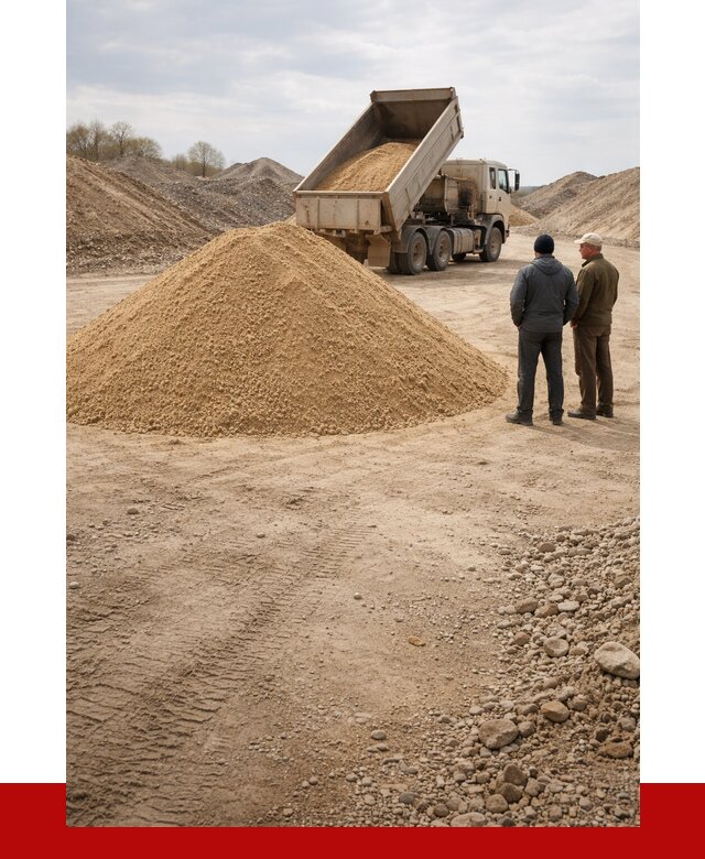 Карьерный песок крупнозернистый в Ртищеве от 8683 р | ПРОНЕРУДРтщ