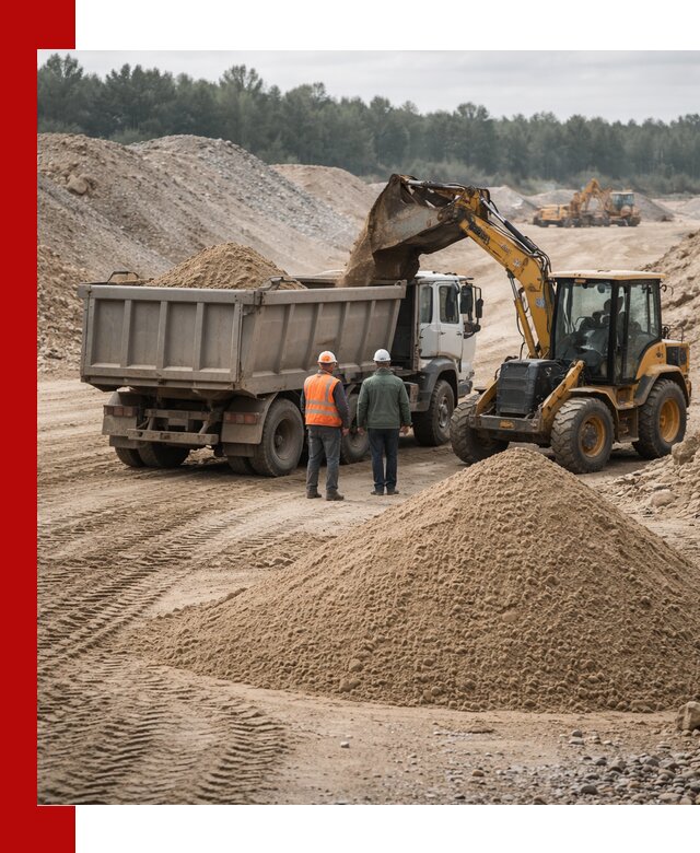 Карьерный среднезернистый песок с доставкой в Ртищеве