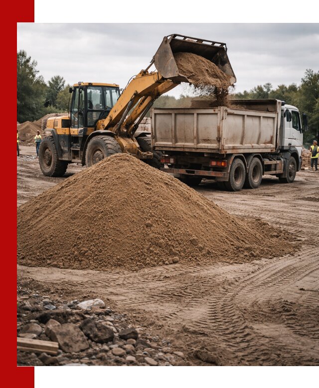 Доставка речного песка навалом в Ртищеве быстро и выгодно