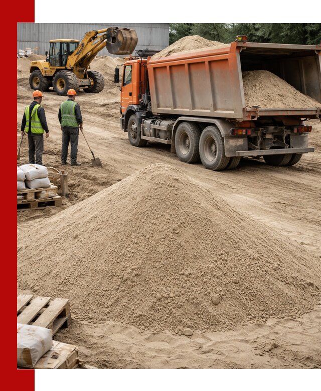 Доставка и продажа мытого речного песка в Ртищеве
