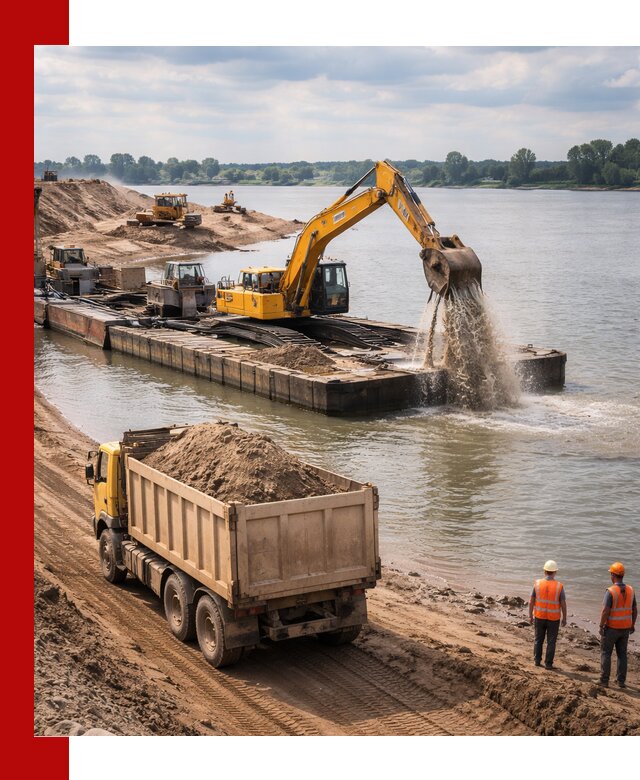 Намывной песок с доставкой в Ртищеве оптом и в розницу