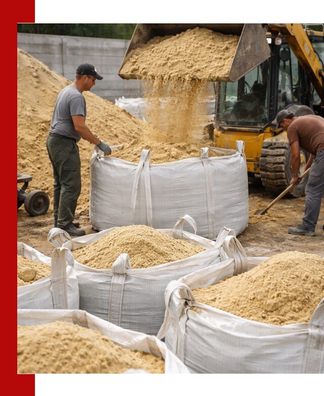 Поставка качественного песка для кладки в Ртищеве