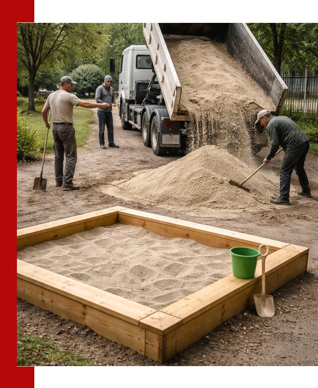 Песок для песочницы с доставкой в Ртищеве недорого и чистый