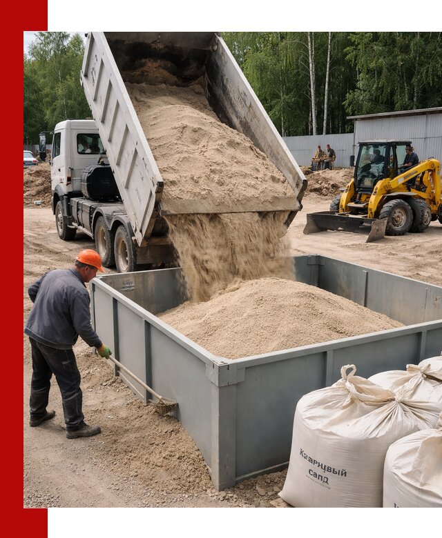 Кварцевый песок для фильтра в Ртищеве — доставка и качество