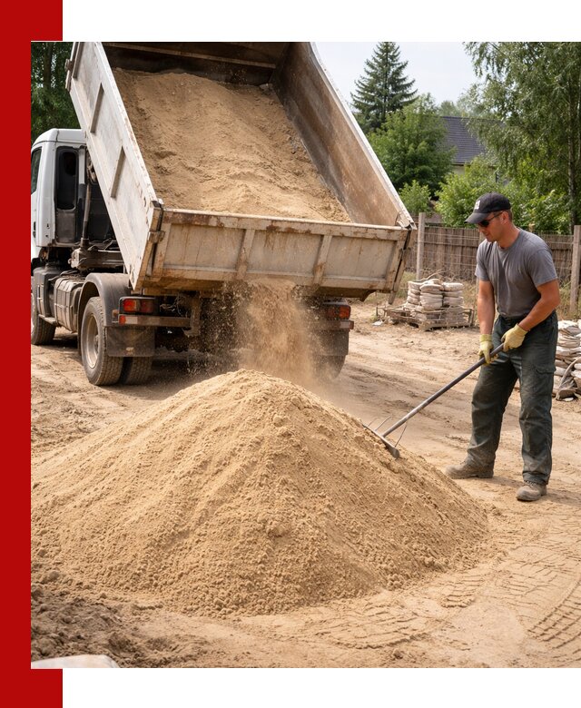 Доставка сухого песка самосвалами в Ртищеве