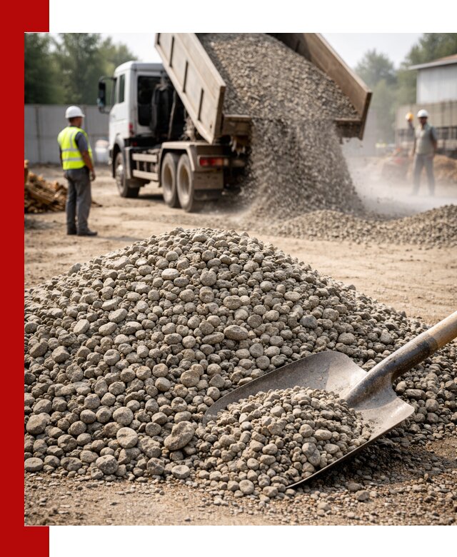 Доставка гравия фракции 20-40 в Ртищеве с самосвалами