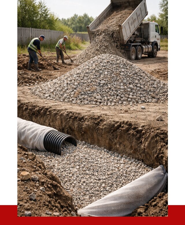 Гравий для дренажа в Ртищеве от 2247 р., доставка ПРОНЕРУДРтщ