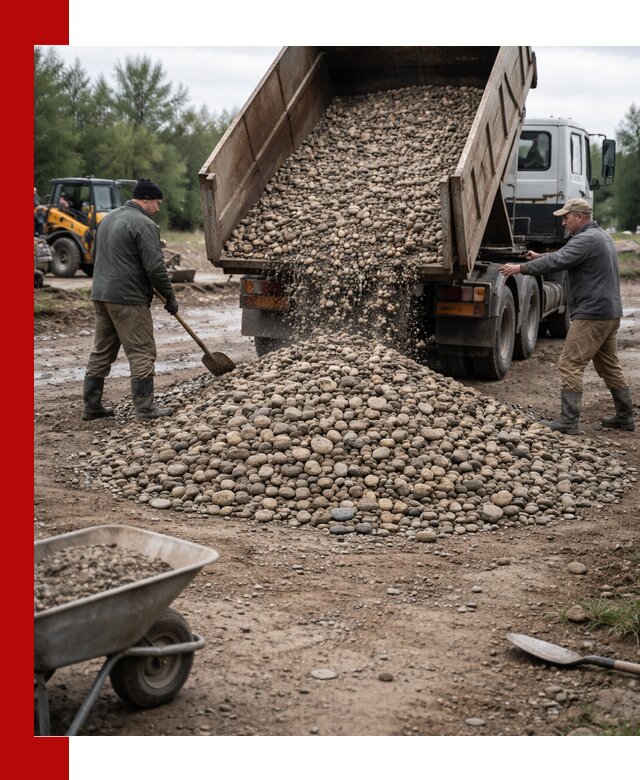 Доставка гальки речной оптом и в розницу в Ртищеве
