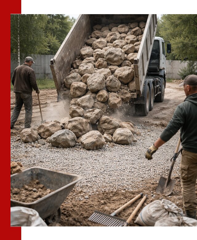 Доставка и укладка булыжника в Ртищеве