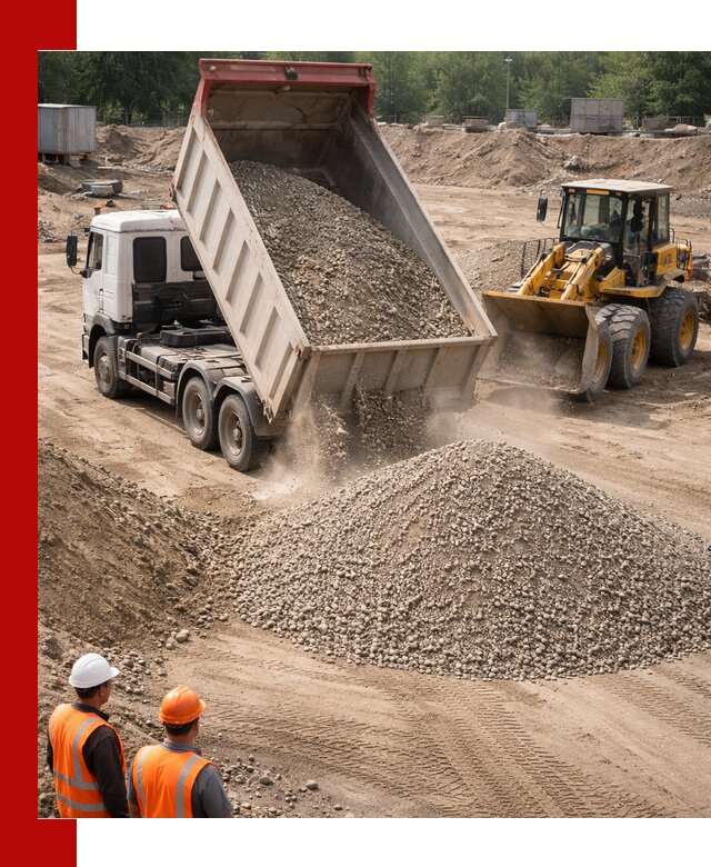 Щебень с песком (ЩГПС С2) с доставкой в Ртищеве