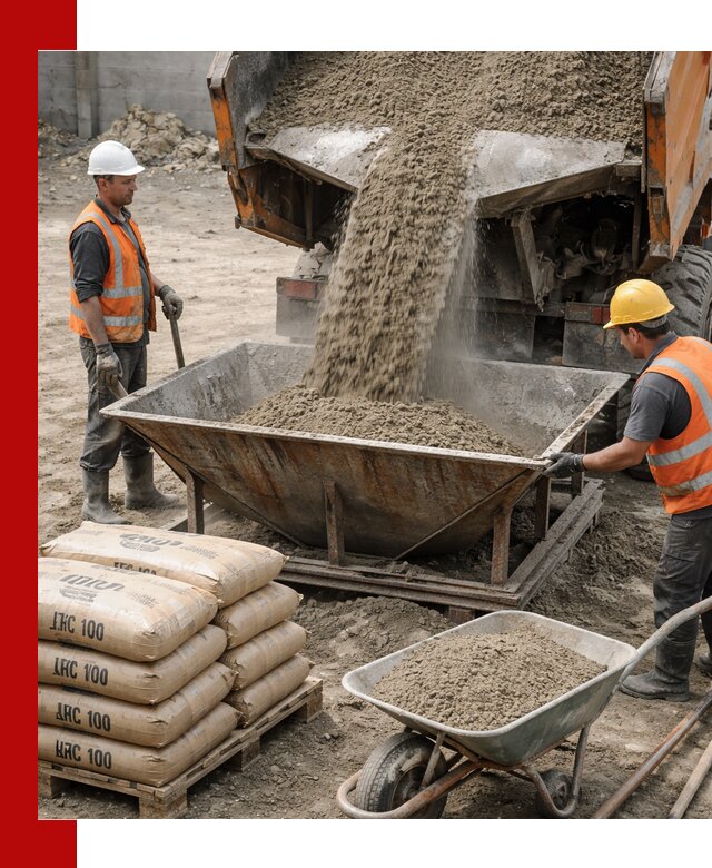 Доставка цементно-песчаной смеси М100 в Ртищеве