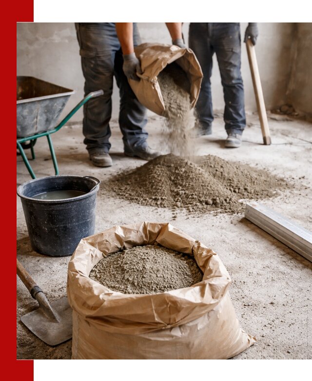 Доставка сухой смеси для стяжки в Ртищеве