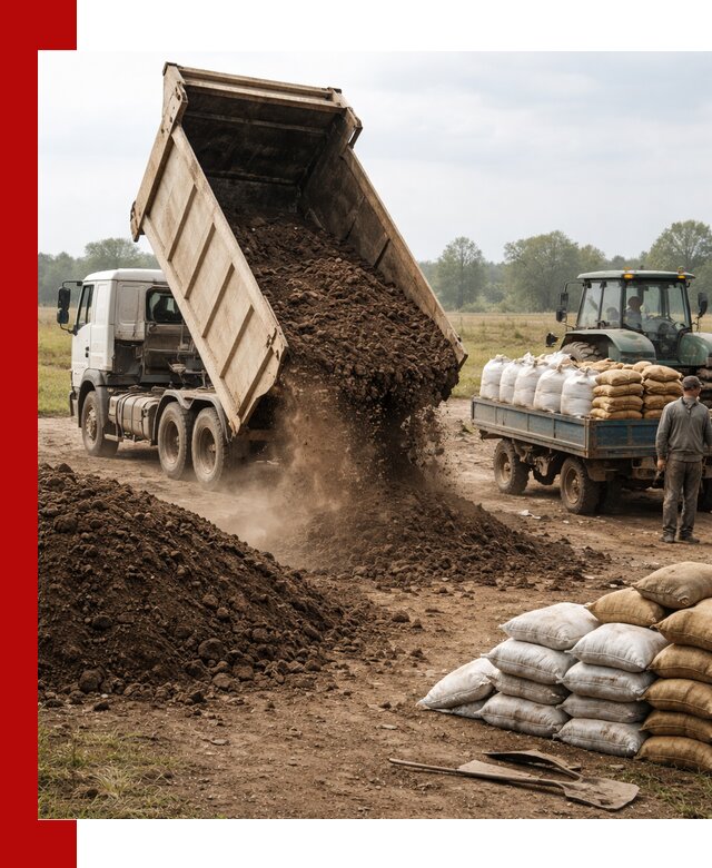 Доставка грунта и удобрений оптом в Ртищеве для сельхоз и строительства