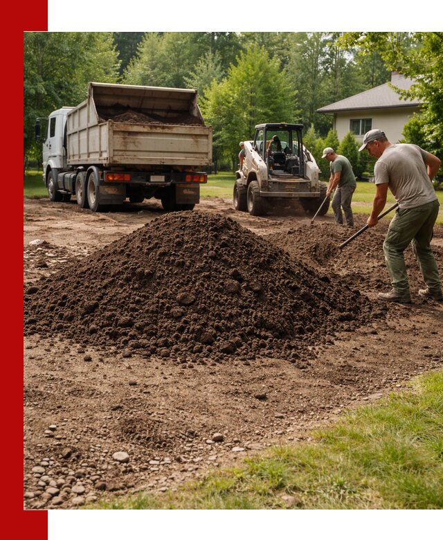 Доставка и укладка грунта для газона в Ртищеве