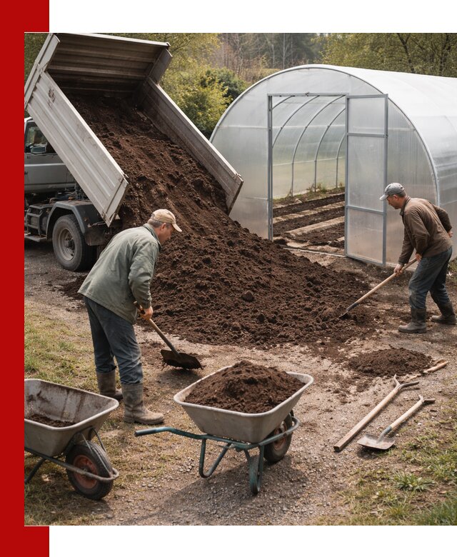 Грунт для теплицы с доставкой в Ртищеве — плодородный субстрат под растения