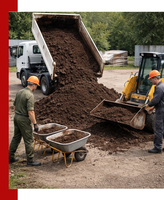 Доставка торфо-земляной смеси в Ртищеве для огорода и ландшафта