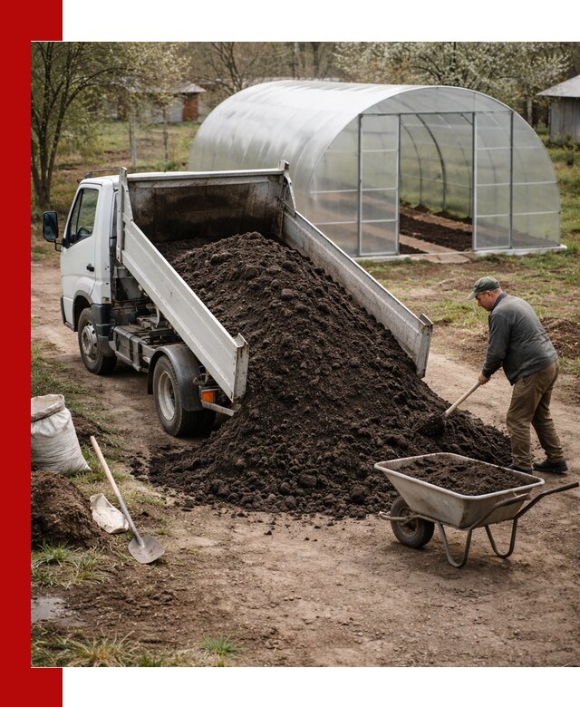 Чернозем для теплицы с доставкой в Ртищеве