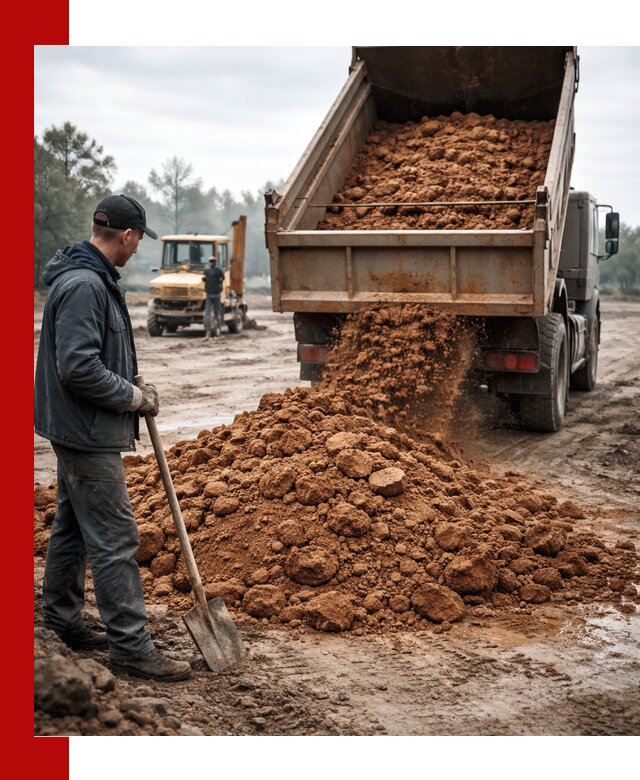 Глина для засыпки в Ртищеве с доставкой самосвалами