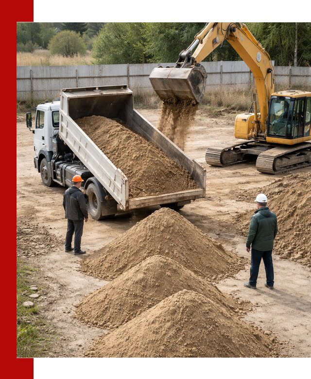 Доставка супеси вагонными и автопартиями в Ртищеве