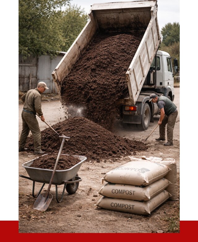 Купить компост в Ртищеве от 4290 р. за куб с доставкой | ПРОНЕРУДРтщ
