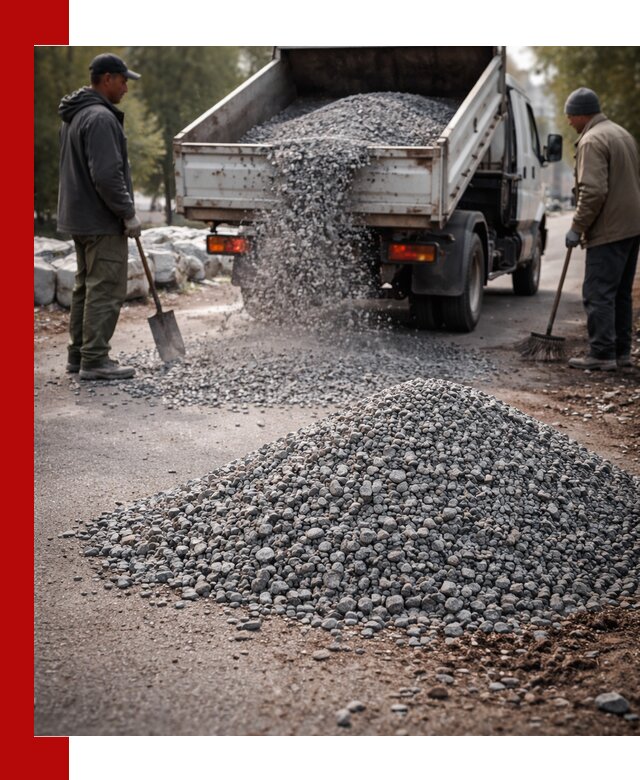 Гранитная крошка для посыпки дорог и тротуаров в Ртищеве