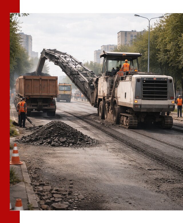 Фрезерованный асфальт в Ртищеве — удаление и вывоз старого покрытия