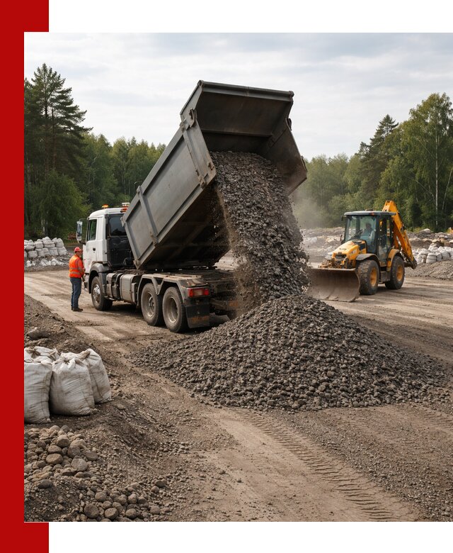 Доставка дробленого асфальта в Ртищеве для дорожных работ