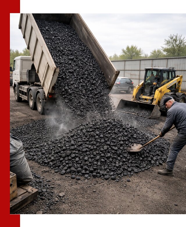 Доставка угля орех в Ртищеве оптом и в розницу