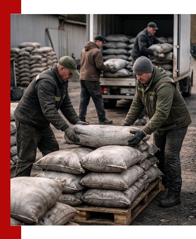 Доставка угля в мешках по выгодным ценам в Ртищеве