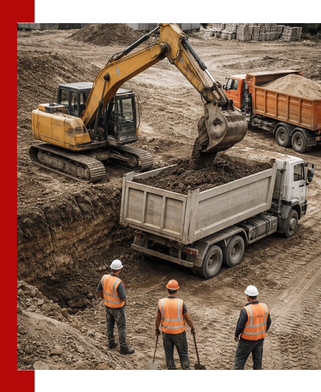 Разработка грунта для строительства и благоустройства в Ртищеве