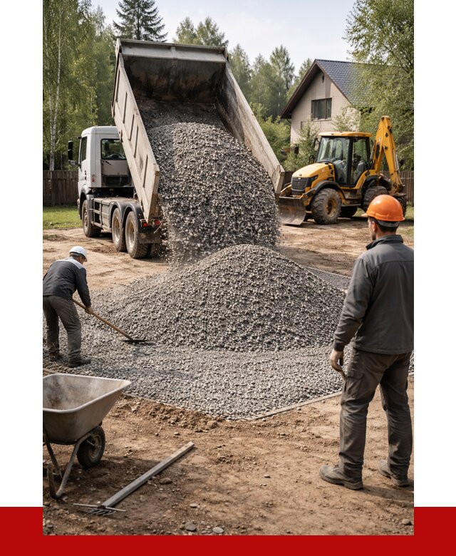 Отсыпка участка щебнем в Ртищеве от 6640 р. ПРОНЕРУДРтщ